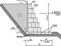 石籠網河岸加固工程